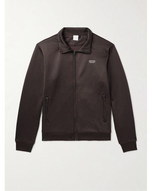 Pop Trading Co. Gray Pub Logo-embroidered Shell Track Jacket for men