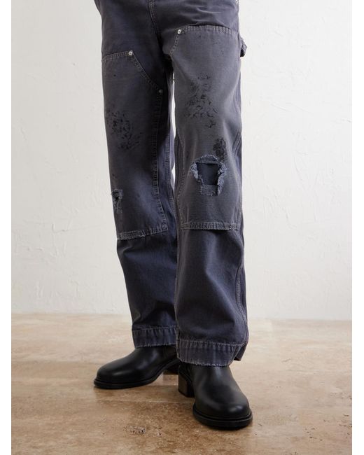Enfants Riches Deprimes Blue Straight-Leg Distressed Jeans for men