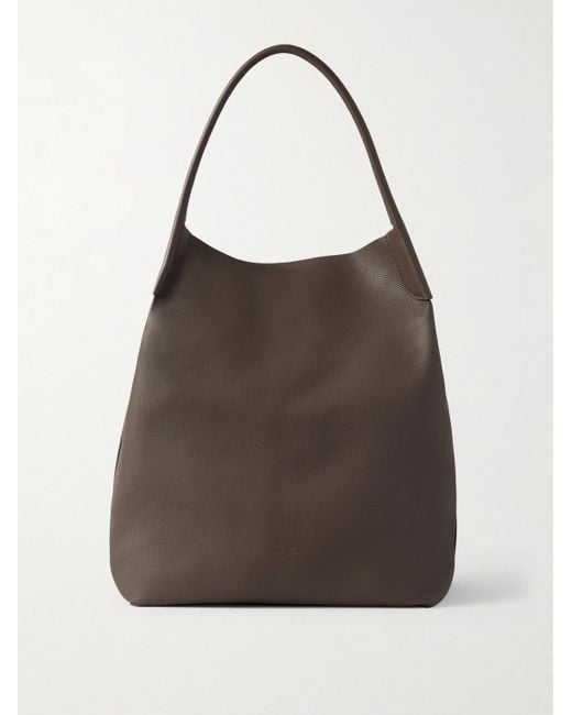 Loro Piana Brown Bale Extra-Large Full-Grain Leather Tote Bag for men