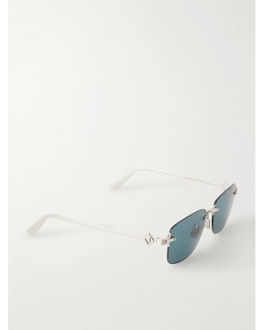 Cd Diamond S11U Rectangular-Tone Sunglasses di Dior in Blue da Uomo
