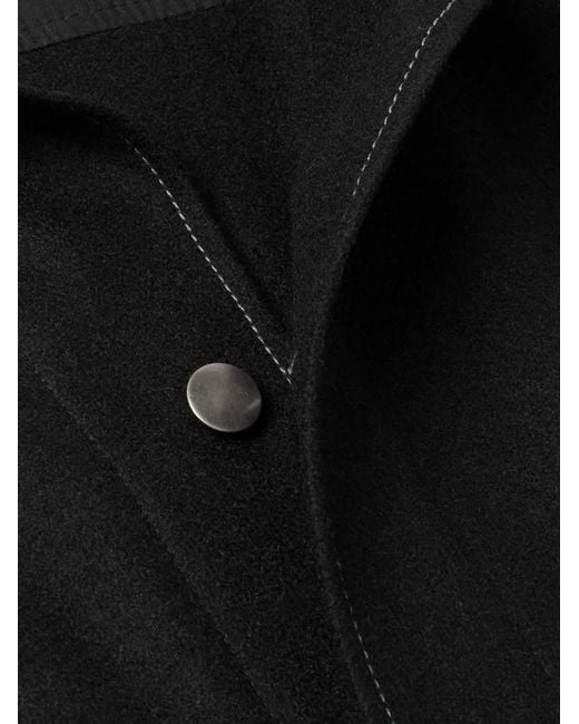 Nicholas Daley Rebel Panelled Denim And Brushed-Wool Jacket in