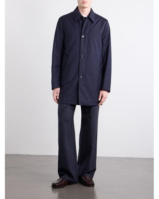 Paul Smith Blue Wool Coat for men