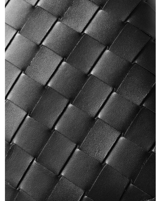 Bottega Veneta Black Intrecciato Leather Wallet for men