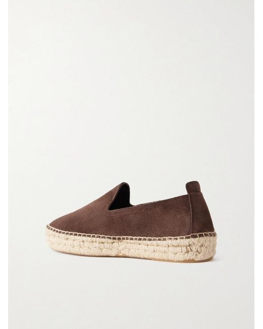 Morjas Brown Suede Espadrilles for men