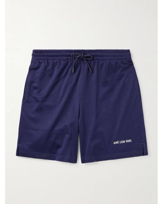 Shorts A Gamba Dritta di Aimé Leon Dore in Blue da Uomo