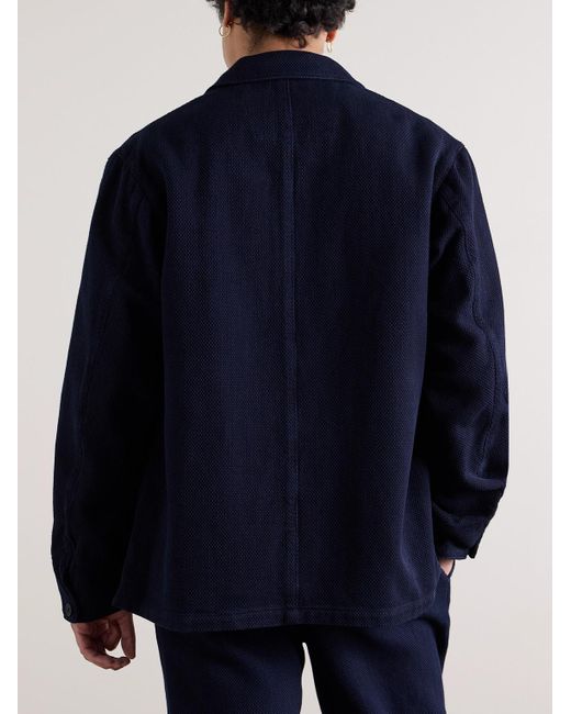 Blue Blue Japan Blue Indigo-dyed Sashiko Cotton Jacket for men