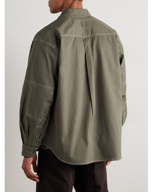 STORY mfg. Green Organic Cotton-Twill Shirt for men