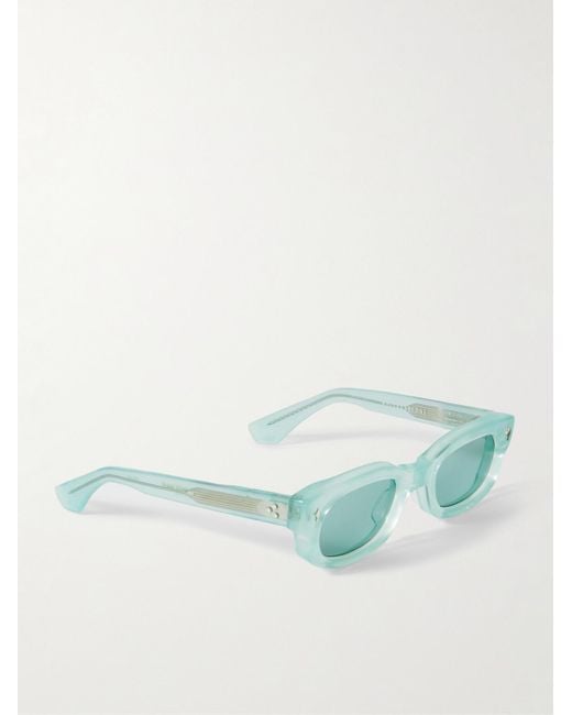Jacques Marie Mage Green Whiskeyclone Rectangular-Frame Acetate Sunglasses for men