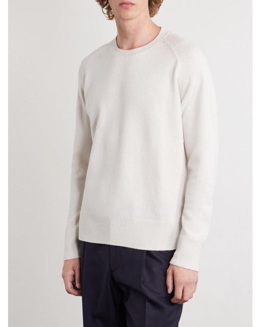 Eleventy White Wool Sweater for men