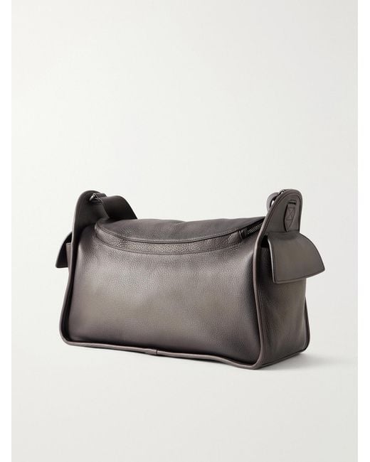 Berluti Gray Periple Leather Weekend Bag for men