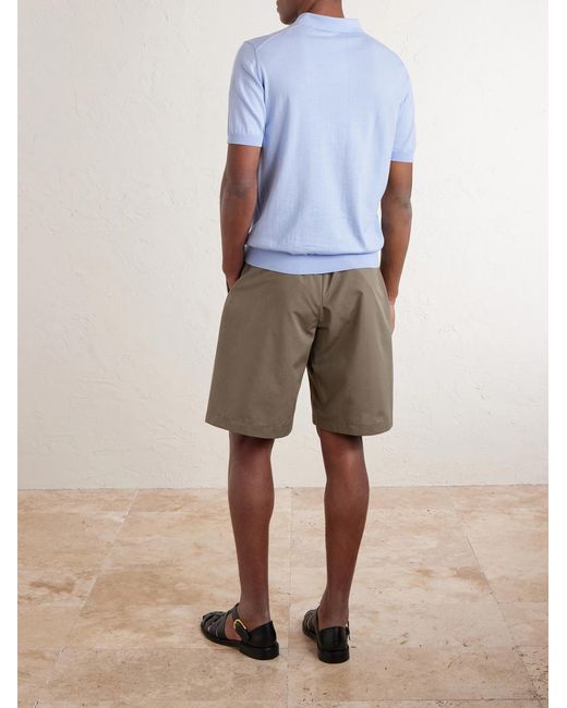Piacenza 1733 Blue Cotton Polo Shirt for men