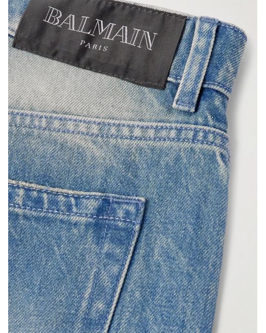 Jeans a gamba dritta di Balmain in Blue da Uomo