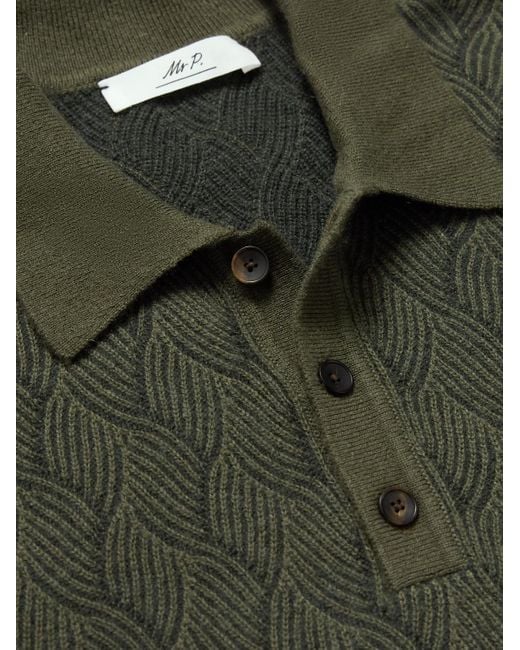 Mr P. Green Knitted Wool And Cashmere-blend Sweater for men