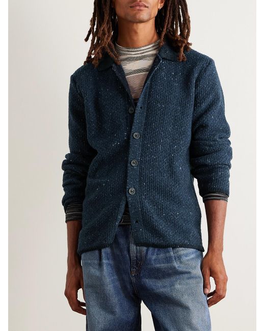Overshirt di Inis Meáin in Blue da Uomo