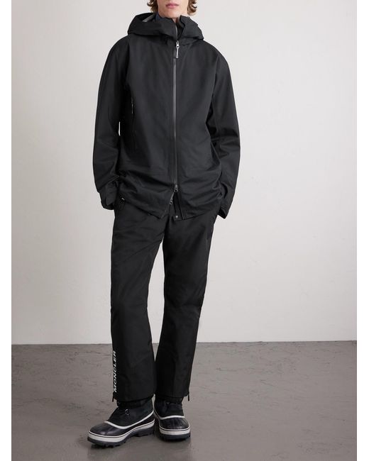 houdini Black Ride Recycled Loop Hardshell Hooded Ski Jacket for men