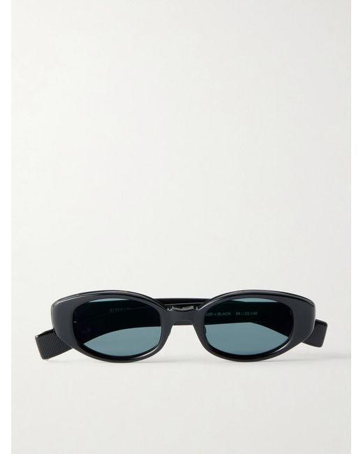 Auralee Black Eyevan D-Frame Acetate Sunglasses for men