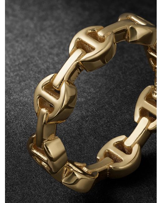 Hoorsenbuhs Black Dame Tri-Link 18-Karat Ring for men