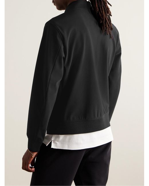 Theory Black Murphy Precision Ponte Bomber Jacket for men