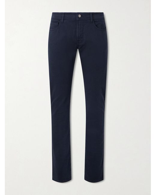 Canali Blue Slim-fit Straight-leg Jeans for men