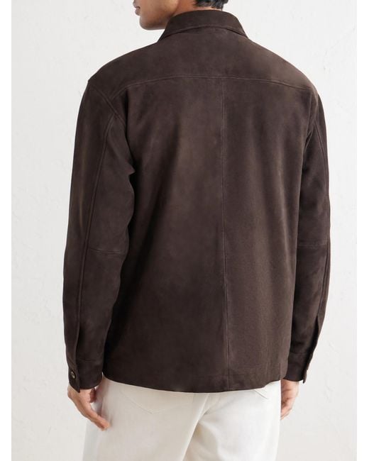 NN07 Black Freddy 80030 Suede Jacket for men