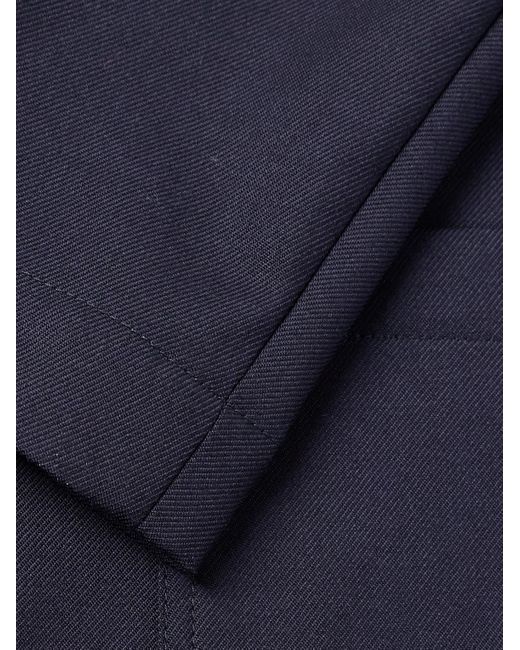 De Bonne Facture Blue Essential Unstructured Wool Suit Jacket for men