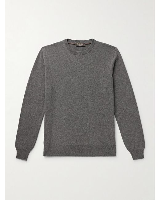 Loro Piana Gray Slim-fit Baby Cashmere Sweater for men