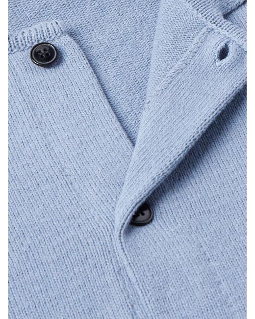 mfpen Blue Formal Cotton Cardigan for men