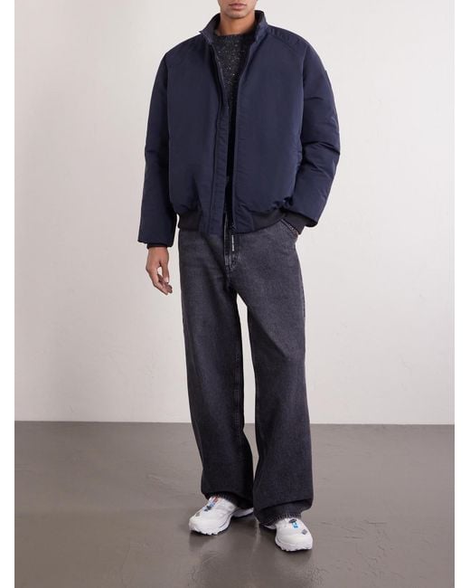 Canada Goose Blue Legacy Organic Cotton-Blend Down Bomber Jacket for men
