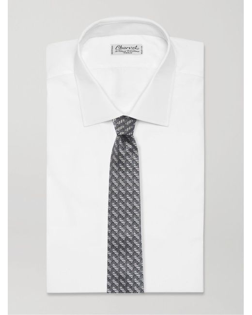 Missoni Gray 7cm Silk-jacquard Tie for men