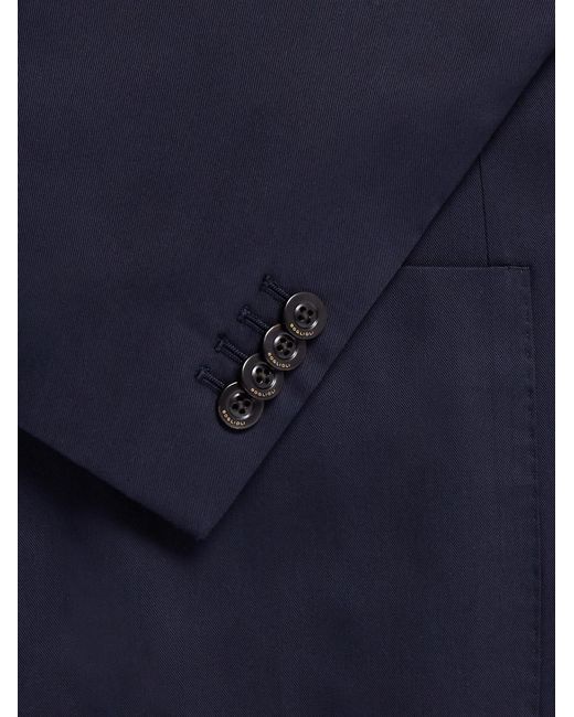 Boglioli Blue Lyocell And Cotton-blend Twill Suit Jacket for men