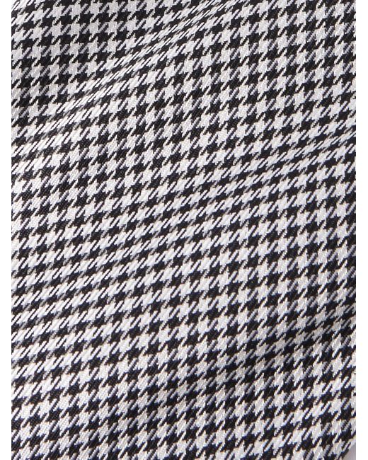 8Cm Houndstooth Silk Tie di Tom Ford in Gray da Uomo