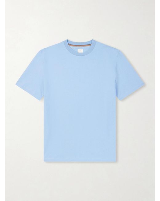 Paul Smith Blue Cotton-jersey T-shirt for men