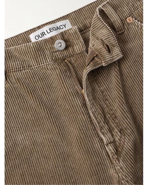 Our Legacy Joiner gerade geschnittene Hose aus Baumwollcord in Natural für Herren