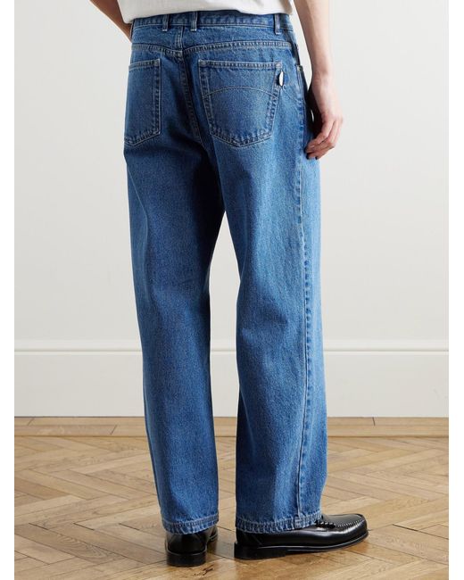 Folk Blue Straight-Leg Jeans for men