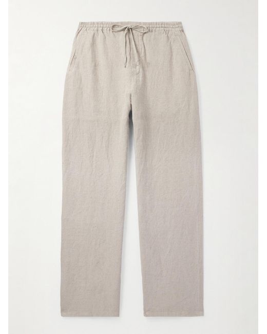 A Kind Of Guise White Samurai Wide-Leg Linen Trousers for men