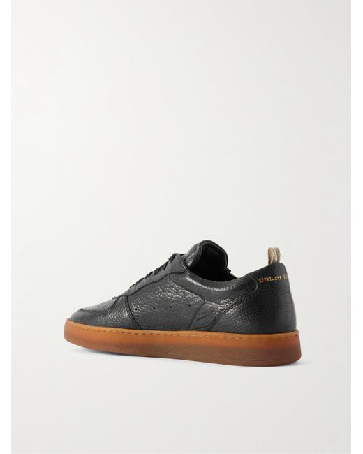 Officine Creative Asset 001 Sneakers aus vollnarbigem Leder in Black für Herren
