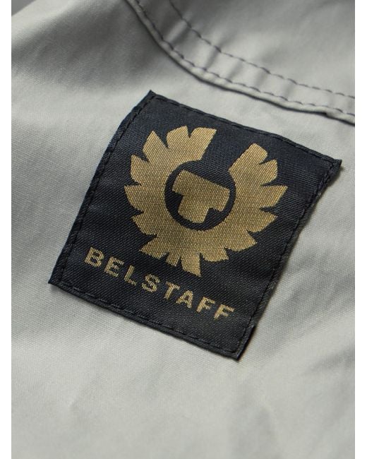 Giacca in cotone cerato con logo applicato Racemaster di Belstaff in Gray da Uomo