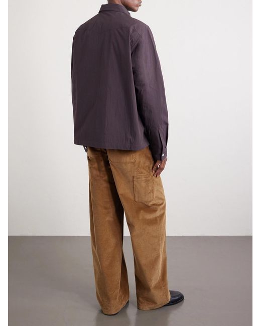NN07 Purple Virgil 5024 Organic Cotton Overshirt for men