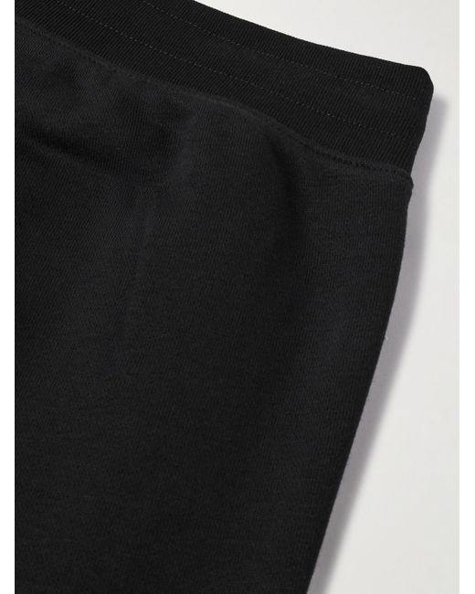 Adidas Originals Black Essentials Tapered Cotton-blend Jersey Cargo Sweatpants for men