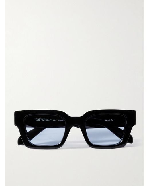 Off-White c/o Virgil Abloh Virgil Sonnenbrille mit D-Rahmen aus Azetat in Black für Herren