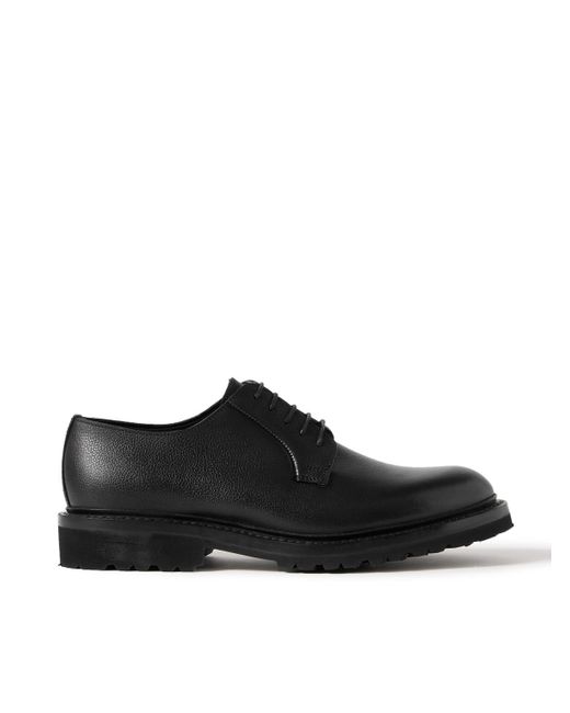 George Cleverley Black Archie Full-grain Leather Derby Shoes for men