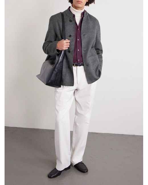 Dunhill Gray Reversible Wool-blend Jacket for men