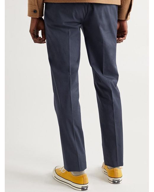 Slowear Blue Four Season Slim-Fit Cotton-Blend Chinos for men