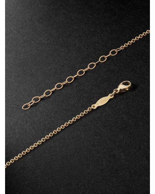 Eye Burst 14-Karat Diamond Pendant Necklace di Jacquie Aiche in Black da Uomo