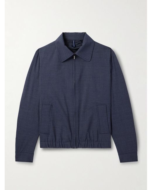 Bomber di Incotex in Blue da Uomo