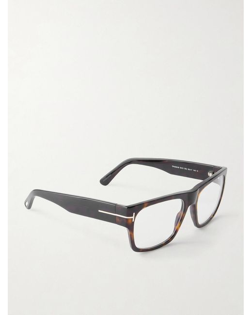 Tom Ford Black Square-Frame Acetate Glasses for men