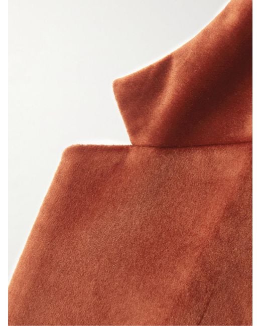 Paul Smith Orange Cotton-velvet Blazer for men