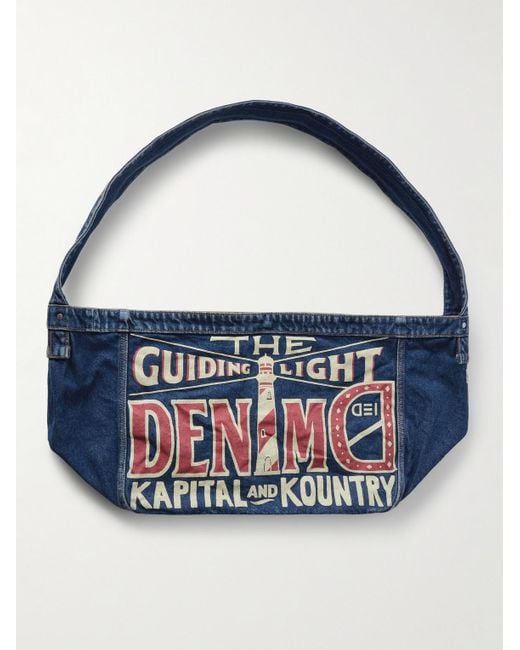 Borsa A Tracolla di Kapital in Blue da Uomo