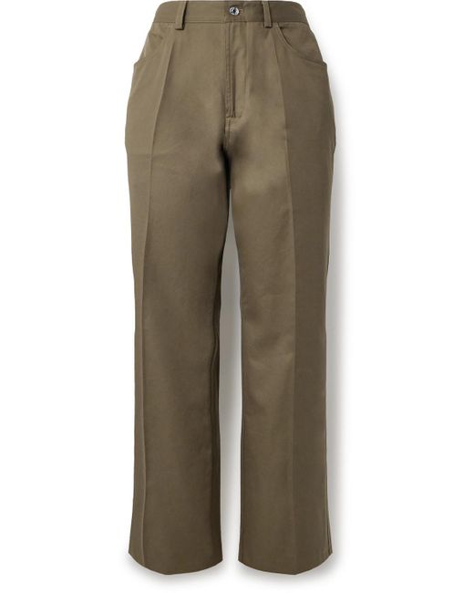 Second Layer Natural El Valluco Straight-leg Cotton-blend Trousers for men
