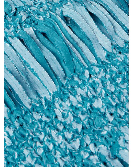 Loewe Paula's Ibiza Pullover aus Lochstrick aus einer strukturierten Baumwollmischung in Blue für Herren